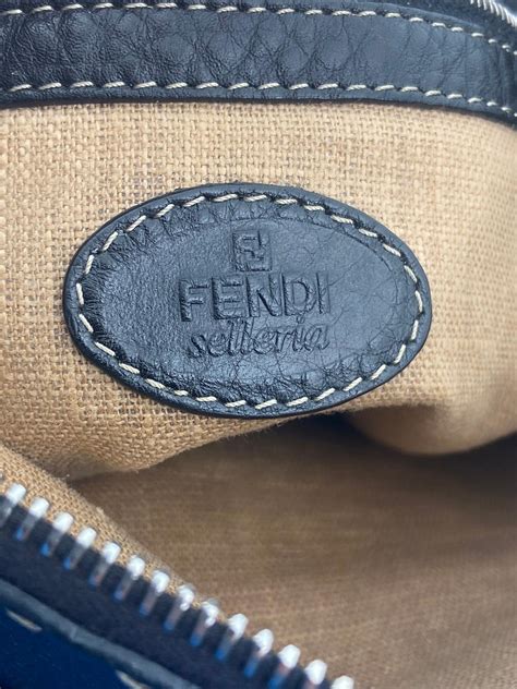 fendi black selleria|fendi selleria bag vintage.